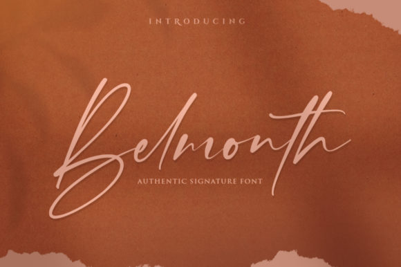 Belmonth: A Stylish Script Font for Editorial Design