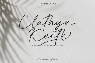Clathyn Keith Signature: A Charming Script for Editorial Design