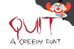 Quit: A Creepy Yet Charming Font for Editorial Design