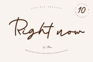 Right Now: A Bold Script for Modern Design