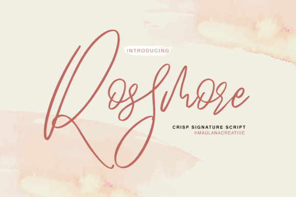 Rossmore: A Bold Script Font for Editorial Impact