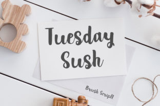 Tuesday Sush: A Sweet and Cool Script Font for Web Design