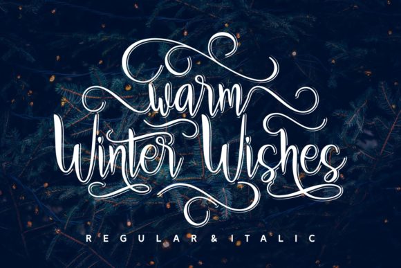 Warm Winter Wishes: A Cozy Script Font for Digital Design